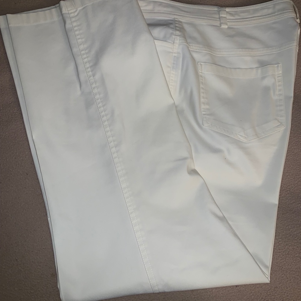 Ellen Tracy Women's White Cotton Pants